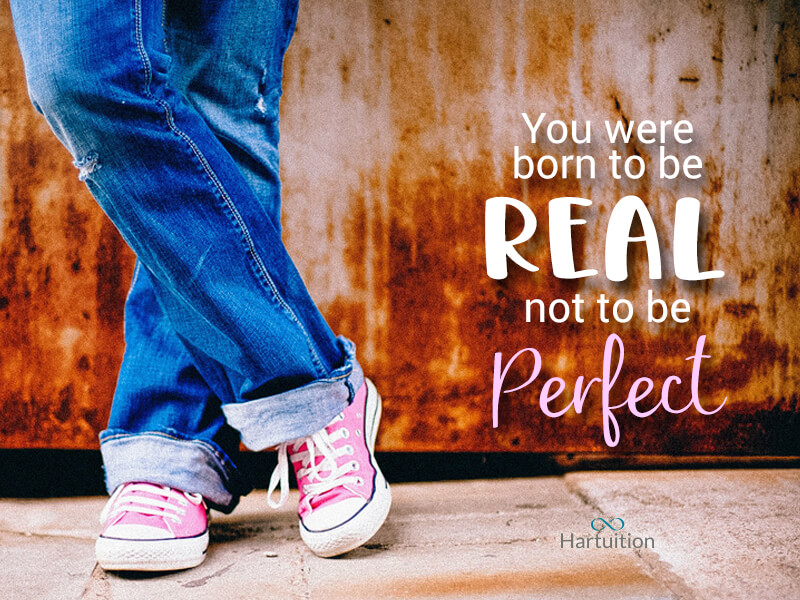 inspirational quotes for teens-you were born to be real not to be perfect