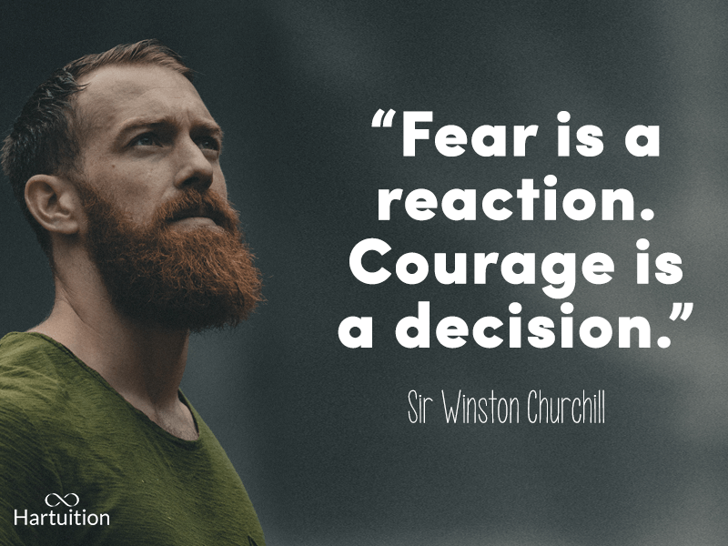 inspirational quotes for teens-Fear is a reaction. Courage is a decision