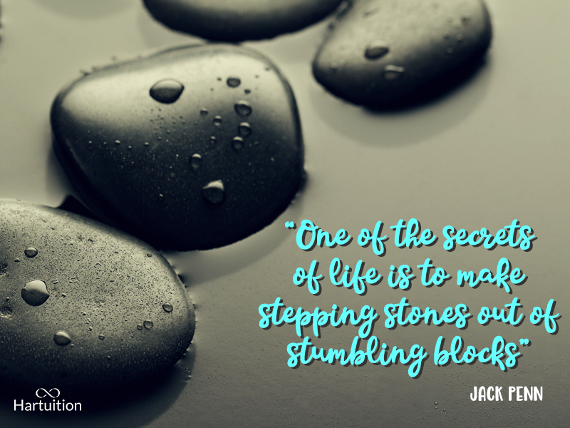 inspirational quotes for teens-one of the secrets of life is to make stepping stones out of stumbling blocks